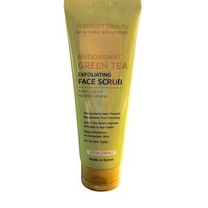 Precision Beauty Face Scrub Unisex 8oz New Antioxidant Green‎ Tea Exfoliating